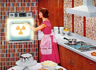 Could she be making uranimum cake?